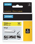 DYMO S0718500/18436 лента для Rhino 19 мм черный/оранжевая лента