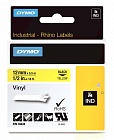 DYMO S0718600/18444 лента для Rhino 12 мм черный/белая лента