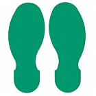 BRADY gws104407 следы зеленые 254 х 89 мм,10 штук