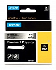 DYMO S0718200/18762/18487 лента для Rhino 19 мм черный/лента металлик