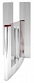 Oxgard ВЗР2455.190 центральный модуль <b>турникета</b> QL-05-CMTК-900 <b>с</b> <b>картоприемником</b> и высокими створками 1800 мм