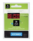 DYMO S0720970/53717 картридж с лентой D1 24 мм черный/красная лента