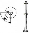 Oxgard Praktika стойка ограждения с 2-мя полупетлями L-образная 2 муфты справа