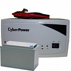 CyberPower SMP350EI комплект инвертор + АКБ + провода
