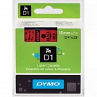 DYMO S0720870/45807 картридж с лентой D1 19 мм черный/красная лента