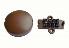 КСС УК-2П коробка коммутационная с винтовым клеммником на 4 контакта, евродизайн, коричневый