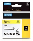 DYMO S0718490/18435 лента для Rhino 12 мм черный/оранжевая лента