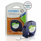 DYMO S0721510/91220 картридж с лентой LetraTag 12 мм черный/белая лента