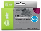Cactus CZ111AE картридж № 655 пурпурный CS-CZ111AE