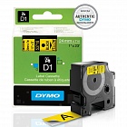 DYMO S0720980/53718 картридж с лентой D1 24 мм черный/желтая лента