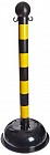 BRADY gws92122 столбик заграждения полосатый черный/желтый