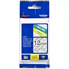 Brother TZe131 оригинальная кассета с лентой для печати наклеек черным на прозрачном фоне, ширина12 мм