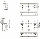 Dormakaba 19860523 крепление L+Z bracket set for EMC 400 AH