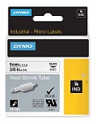 DYMO S0718280/18053 картридж с термоусадочной трубкой для Rhino 9 мм черный/белая лента
