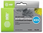 Cactus CZ112AE картридж № 655 желтый CS-CZ112AE