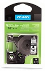 DYMO S0718060/16959 картридж с лентой с клеем D1 12 мм черный/белая лента