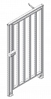 Oxgard Praktika К-10-Н калитка полноростовая ВЗР 2291-1 нержавеющая сталь левая