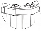 PERCo-RF01 0-04 накладка верхняя