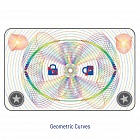 DataCard 508808-303 лента ламинационная DuraGard OptiGram с рисунком Geometric Curves и вырезом под чип, 350 отпечатков