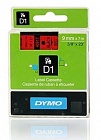 DYMO S0720720/40917 картридж с лентой D1 9 мм черный/красная лента