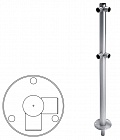 Oxgard ВЗР 1996Р03 стойка ограждения съемная L-образная, 4 муфты угол 90° с гнездом