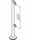 OMA-04.466.A0 стойка ограждения КЛАССИКА нержавеющая сталь