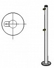 Oxgard Praktika стойка ограждения с 2-мя полупетлями базовая