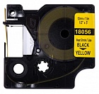 DYMO S0718310/18056 картридж с термоусадочной трубкой для Rhino 12 мм черный/желтая лента