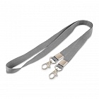 Bholder LLL-253.2 лента для бейджа 25 мм с 2-мя металлическими карабинами-люкс