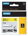 DYMO S0718620/18445 лента для Rhino 19 мм черный/белая лента