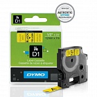 DYMO S0720580/45018 картридж с лентой D1 12 мм черный/жёлтая лента