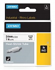 DYMO 1805443 картридж с термоусадочной трубкой для Rhino 24 мм черный/белая лента