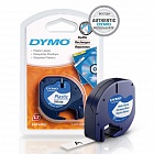DYMO S0721610/91221 картридж с лентой LetraTag 12 мм черный/белая лента