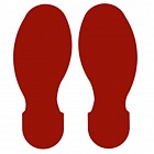 BRADY gws104406 следы красные 254 х 89 мм, 10 штук