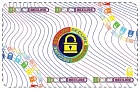 DataCard 508982-302 лента ламинационная DuraGard OptiSelect 1,0 mil с вырезом под чип с рисунком Secure Lock, 300 отпечатков