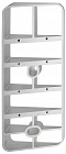 Smartec ST-FR013BR-SL угловой адаптер для настенного крепления считывателей